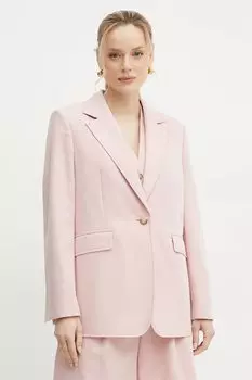 Жакет с добавлением льна Boss Orange, розовый