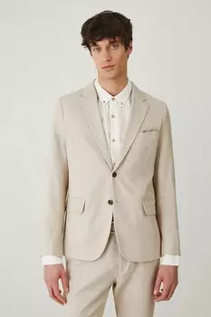 Жакет с добавлением льна Medicine, бежевый