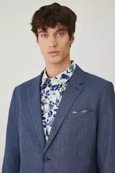 Жакет с добавлением льна Medicine, темно-синий