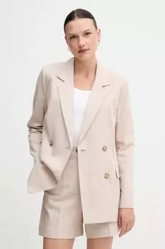 Жакет с добавлением льна United Colors Of Benetton, бежевый