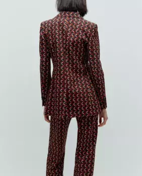 Жакет с геометрическим принтом Sfera, черный