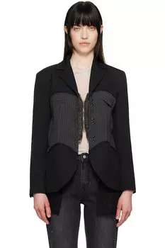 Жакет с корсетной вставкой Andersson Bell, черный