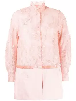 Жакет с кружевной вышивкой SHIATZY CHEN, розовый