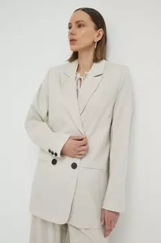 Жакет с оттенком льна PaulaGZ Gestuz, бежевый