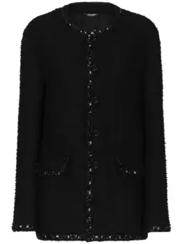 Жакет с пайетками DOLCE & GABBANA, черный