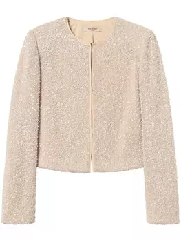 Жакет с пайетками TWINSET, нейтральный цвет