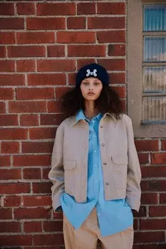 Жакет с планкой на пуговицах H&M, бежевый