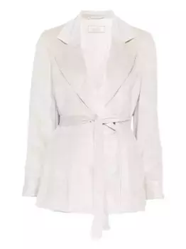 Жакет с поясом Peserico, нейтральный