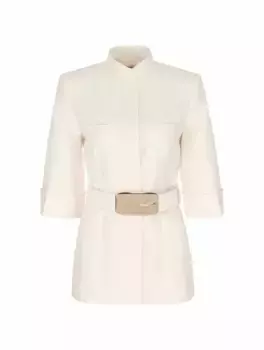 Жакет с ремнем Gucci, белый