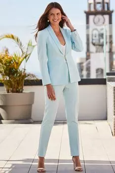 Жакет с шалевым воротником Sosandar, зеленый