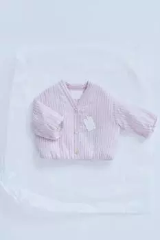 Жакет с текстурированным принтом в полоску ZARA, цвет Lilac