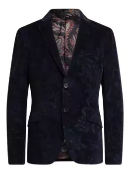 Жакет с узором пейсли и жаккардом ETRO, синий