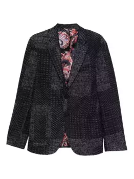 Жакет с узором пейсли на подкладке ETRO, синий