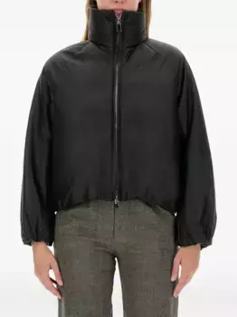 Жакет с высоким воротником и объемными рукавами Alysi, черный