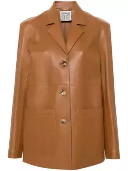Жакет с заостренными лацканами TOTEME, коричневый
