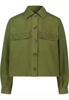 Жакет со стразами Zero, зеленый