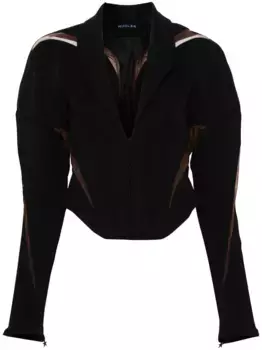 Жакет Spiral Illusion Mugler, черный