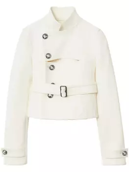 Жакет строгого кроя Burberry, белый