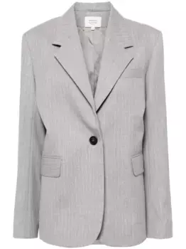 Жакет строгого кроя Maison Kitsun, серый