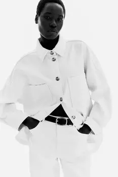 Жакет свободного покроя H&M, бежевый