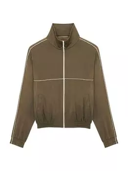 Жакет Teddy из креп-сатина Saint Laurent, зеленый