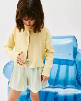 Жакет трикотаж для девочек Kids El Corte Ingls, светло-желтый