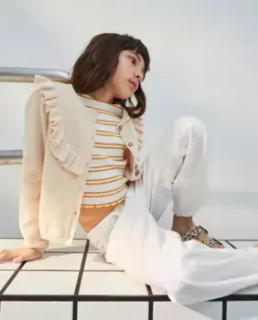 Жакет трикотаж для девочек Kids El Corte Ingls, цвет 120 Crudo