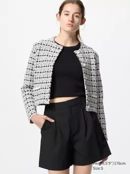 Жакет укороченный Uniqlo, цвет 01 белый