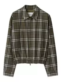 Жакет в клетку BURBERRY, зеленый