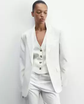 Жакет в полоску Sfera, белый