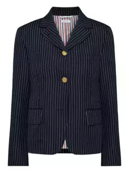 Жакет в тонкую полоску THOM BROWNE, синий