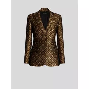 ЖАККАРДОВАЯ КУРТКА С МЕДАЛЬОНАМИ ETRO, черный