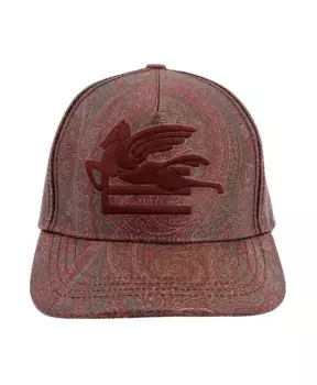 Жаккардовая бейсболка с узором пейсли Etro, коричневый