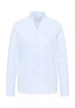 Жаккардовая блузка стандартный крой Eterna, голубой