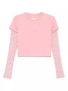 Жаккардовая футболка 72 с монограммой Givenchy, розовый