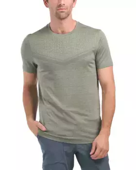 Жаккардовая футболка Active с круглым вырезом Spyder, цвет Moss