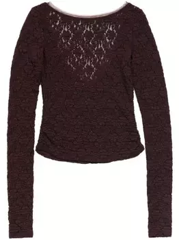 Жаккардовая футболка Bimba y Lola, коричневый