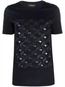 Жаккардовая футболка Fabiana Filippi, синий