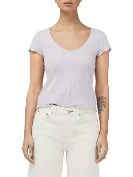 Жаккардовая футболка Gemma Rag & Bone, сирень