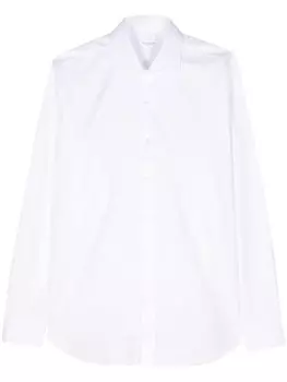 Жаккардовая хлопковая рубашка Barba, белый