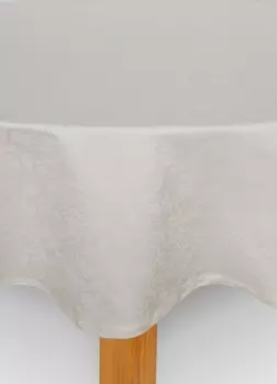 Жаккардовая хлопковая скатерть Croff, белый