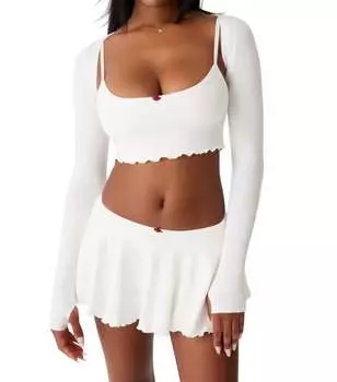 Жаккардовая майка Star Shine с лунным цветком Frankies Bikinis, цвет moon flower