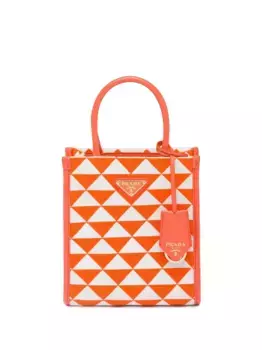 Жаккардовая мини-сумка Symbole Prada, оранжевый
