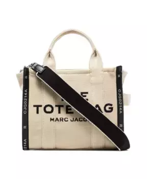 Жаккардовая мини сумка тоут Marc Jacobs, бежевый