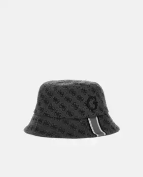 Жаккардовая мужская шапка Amsterdam Rain Guess, серый