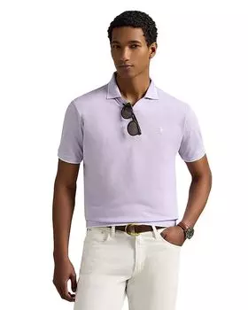 Жаккардовая поло с сетчатыми вставками Polo Ralph Lauren, фиолетовый