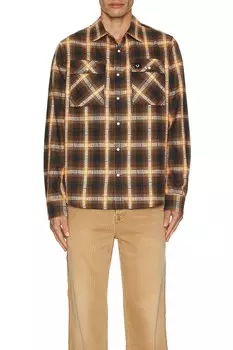 Жаккардовая рабочая рубашка True Religion, цвет chiffon plaid