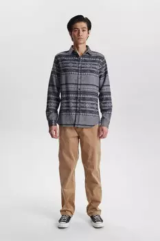 Жаккардовая рубашка Anerkjendt, серый