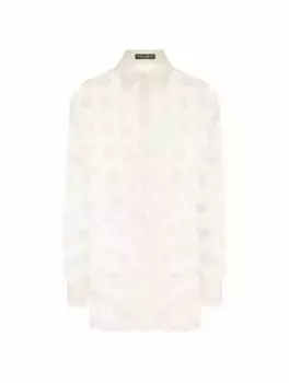 Жаккардовая рубашка Dolce&Gabbana, белый