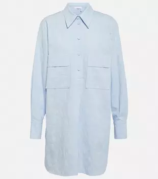 Жаккардовая рубашка из пике Ренессанс CHLO, синий